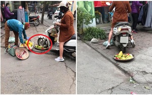 Thông tin bất ngờ vụ người phụ nữ đi xe Lead cán nát mẹt hoa quả của cô bán hàng rong