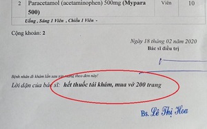 Đi khám đau lưng, bệnh nhân được bác sĩ dặn mua vở 200 trang