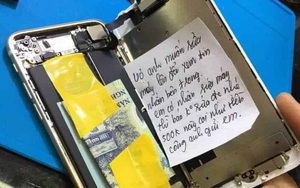 Sợ vợ đọc được tin nhắn trong điện thoại, chồng nhét tiền và mẩu giấy đặc biệt cho thợ sửa máy