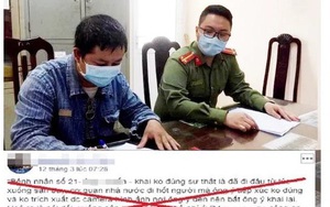 Công an làm việc với thanh niên tung tin thất thiệt về bệnh nhân Covid-19 số 21 có bồ nhí, con riêng