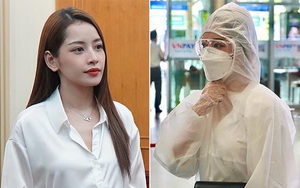 Chi Pu gây chú ý khi mặc đồ bảo hộ kín mít tại sân bay