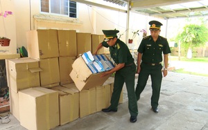 Biên phòng bắt lô hàng 50.000 khẩu trang xuất lậu sang Campuchia