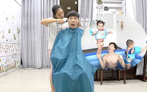 Chia sẻ hài hước của Quốc Nghiệp khi được vợ tự tay cắt tóc ngay tại nhà