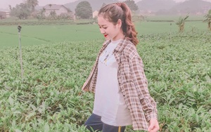 Nghỉ học về quê hái chè, nữ sinh Thái Nguyên bỗng gây chú ý vì bức ảnh chụp vội đăng trên trang cá nhân