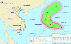 Biển Đông xuất hiện cơn bão giật cấp 11