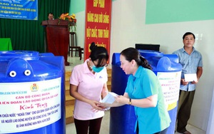 Trích lương hỗ trợ đoàn viên khó khăn bị ảnh hưởng hạn mặn