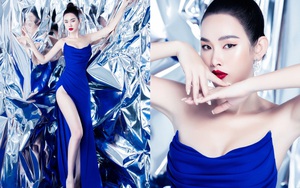 Á hậu Thanh Trang khoe vẻ đẹp sắc sảo, quyến rũ với váy xẻ cao táo bạo