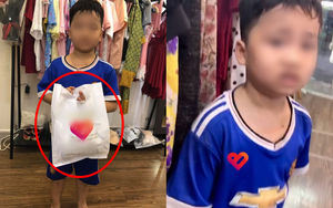 Cậu bé xách túi đồ ra khỏi shop quần áo bị bố vụt túi bụi, câu chuyện đằng sau mới gây bất ngờ