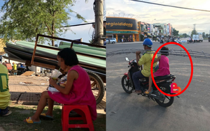 Ngày tết thiếu nhi đi làm cùng bố, bé gái có hành động phụ việc khiến nhiều người bất ngờ