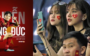 Bạn gái Hoàng Đức chiếm spotlight với góc nghiêng thần thánh khi sang Thái Lan cổ vũ U23 Việt Nam đấu U23 Jordan
