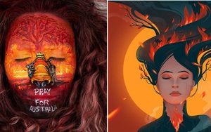 Những bức tranh đầy cảm xúc từ các nghệ sĩ trên toàn thế giới bày tỏ niềm xót thương cho thảm hoạ cháy rừng Úc