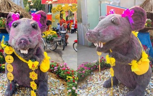 Linh vật chuột mình đầy lông lá ở Củ Chi 'biến hình' thành nàng công chúa khiến dân mạng 'té ngửa': Đánh má hồng, gắn răng thỏ, đeo nơ baby