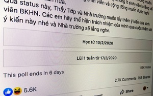 Không biết cho sinh viên đi học hay nghỉ tiếp, Đại học Bách Khoa Hà Nội tổ chức trưng cầu dân ý online