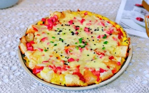 Chẳng cần lò nướng, tôi làm pizza siêu ngon cho con ăn sáng, đứa nào cũng thích mê!