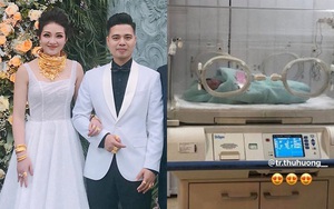 Xôn xao thông tin cô dâu 200 cây vàng ở Nam Định đã sinh con đầu lòng, em bé rich kid ngậm thìa vàng từ trứng nước cũng được hé lộ?