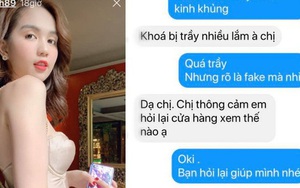 Shop online được Ngọc Trinh tag trên story bị tố bán túi fake, khách khiếu nại thì rep “xin thông cảm”