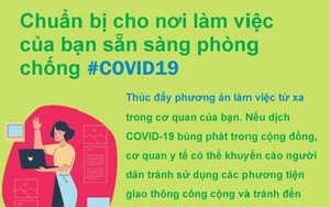 Phòng Covid-19 tại công sở: Khuyến cáo người ốm không đến cơ quan, thúc đẩy chế độ làm việc từ xa…