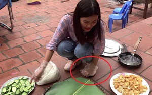 Hết con trai lại đến con gái bà Tân Vlog bị cư dân mạng "bóc" vì làm đồ ăn mất vệ sinh