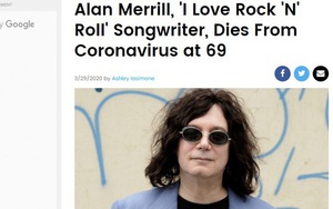 Huyền thoại nhạc rock được ghi nhận đã qua đời do nhiễm Covid-19