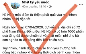 Tại quận Đống Đa: Không có việc chính quyền gây khó khăn khi người dân làm từ thiện