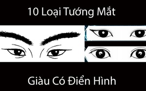 10 tướng mắt đại phú đại quý, càng có tuổi càng có thế lực, cả đời may mắn an nhàn