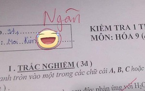 Kiểm tra một tiết môn Hóa nhưng lại quá căng thẳng, nữ sinh viết tên mình còn sai nhưng ý nghĩa mới đầy hài hước