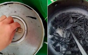 Nửa đêm bật bếp hâm nồi canh chua xong… bỏ đi ngủ, sáng dậy mở nắp ra chàng trai chỉ biết “khóc thét” với cảnh tượng trước mặt
