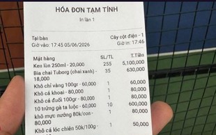 Thực hư hóa đơn chơi pickleball gần 7 triệu đồng, uống 290 lon bia trong 1 phút