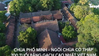 Ngôi chùa thời Trần có tháp 700 tuổi bằng gạch cao nhất Việt Nam