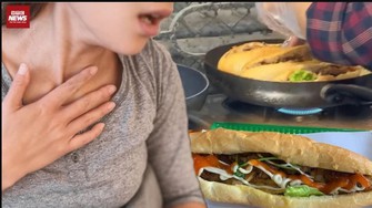 Xôn xao nhân viên cho đồ ăn từ miệng vào bánh mì của khách ở Ninh Bình