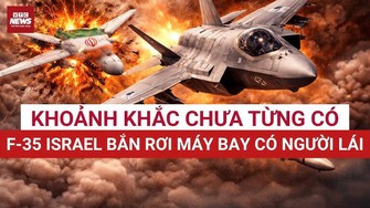Không chiến kinh hoàng: F-35 Israel bắn hạ chiến đấu cơ Iran
