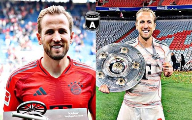 Harry Kane lập kỷ lục 2 mùa liên tiếp là Vua phá lưới Bundesliga