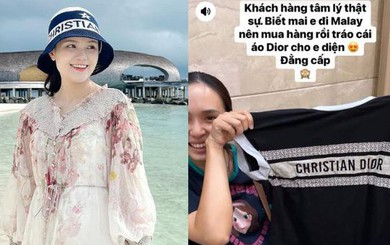 Nổi tiếng là "tiểu thư đồ hiệu", vợ Duy Mạnh vừa nhìn đã biết bị kẻ gian tráo hàng Dior "fake", phản ứng gây sốt