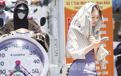 Hà Nội vào đỉnh điểm nắng nóng, mặt đường hơn 50 độ C