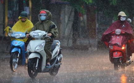 Miền Bắc bất ngờ đón thêm một đợt không khí lạnh mới, mưa rất to
