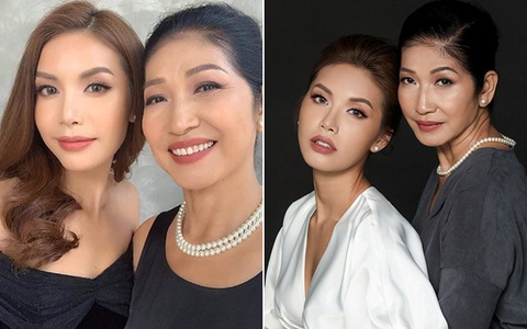 siêu mẫu việt nam 2013: Mẹ ruột Minh Tú hơn 60 tuổi vẫn trẻ đẹp
