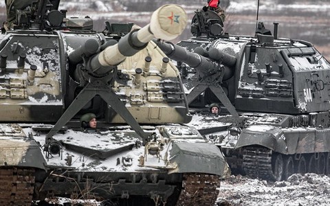 Pháo tự hành Msta-S : Pháo Nga dội lửa vào đoàn xe tăng Ukraine