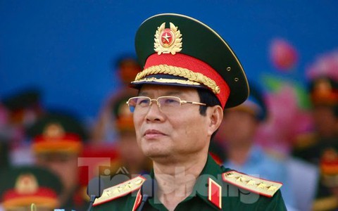 Đại tướng Nguyễn Tân Cương thị sát hợp luyện diễu binh, diễu hành chuẩn bị đại lễ 30/4