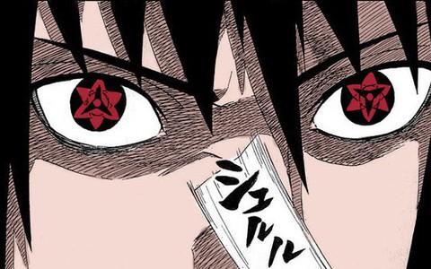 Itachi with background of sharingan | Wallpapers.ai