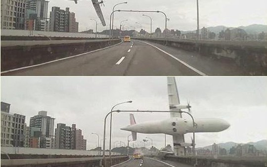 Video sốc: Khoảnh khắc cánh máy bay Đài Loan chém nát đầu taxi