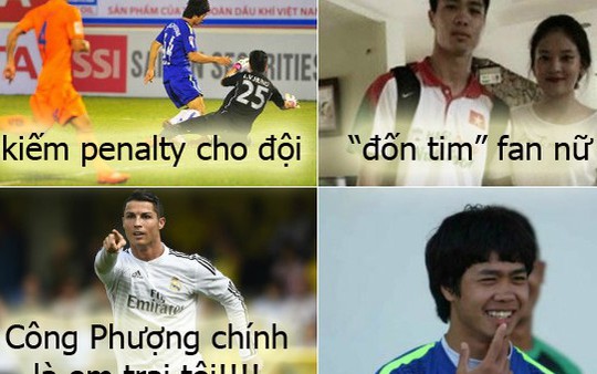 Ảnh chế: Lộ lí do Ronaldo nhận Công Phượng làm em trai