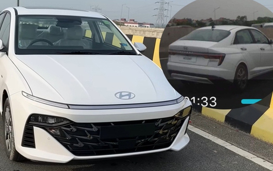 Hyundai Accent 2024 lộ diện không che chắn trên đường phố Việt Nam: Dự kiến ra mắt tháng này, dễ lấy lại ngôi vương của Vios