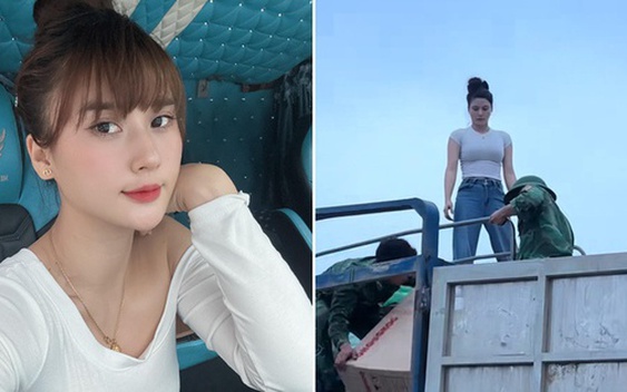 Cô gái xinh đẹp bốc vác trên thùng xe tải 30 tấn: Hé lộ thân phận phía sau