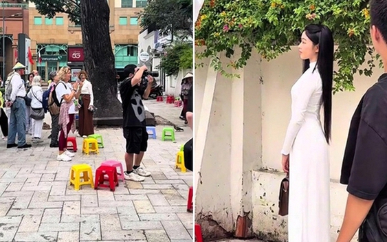 Khách Tây xếp hàng xem Lọ Lem chụp ảnh, về nước kể "ở Việt Nam cứ đi vài bước là gặp tiên nữ"