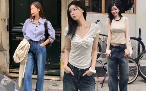 Quần jeans ống rộng phù hợp với mùa hè nhất và 4 cách mặc đẹp "bất bại"