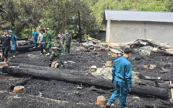 Cháy nhà sàn tại Lai Châu khiến 3 trẻ nhỏ tử vong