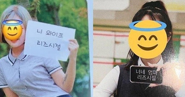 Học trò Hàn Quốc thi nhau chụp ảnh kỷ yếu, đọc dòng chữ lầy lội mà muốn 'xỉu up xỉu down'