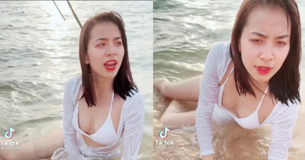 Tran Van rarely shows off his sexy body in a bikini