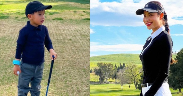 3 years went to the golf course with his mother, the most surprising thing is that only in rich children?