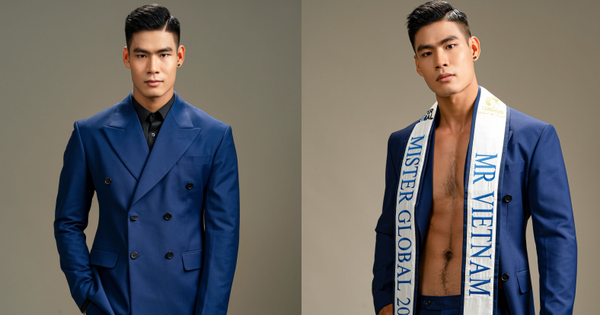 Mister Global Vietnam representative Danh Chieu Linh released elegant photo in vest